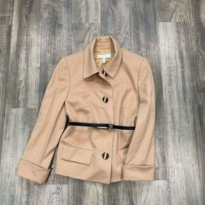 Women's Tan Jacket with Belt
